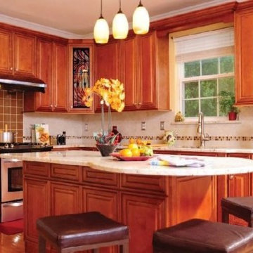 J&K K10 Macha Maple Glazed Kitchen Cabinets