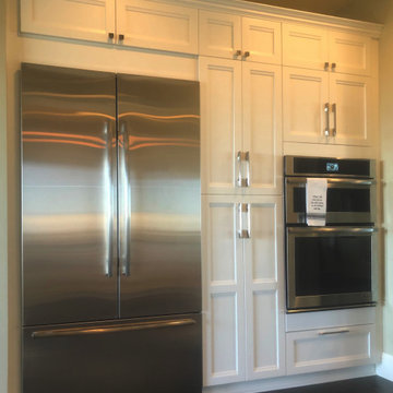 Jennair built-in refrigerator & double oven