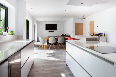 This is an example of a contemporary kitchen in Oxfordshire.