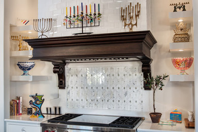 Example of a transitional kitchen design in Kansas City