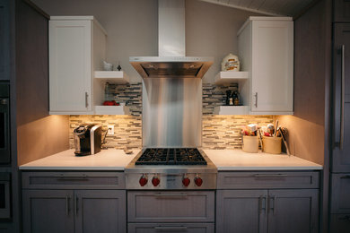 Transitional kitchen photo in Cedar Rapids