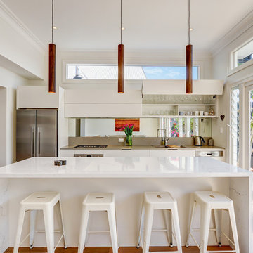 Modern Kitchen with recessed lighting