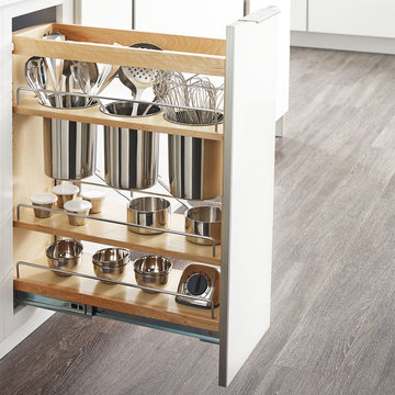 Kemper Cabinets: Base Utensil Pantry Pull-out Cabinet