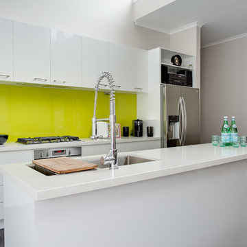Kew modern kitchen renovation with a splash of colour