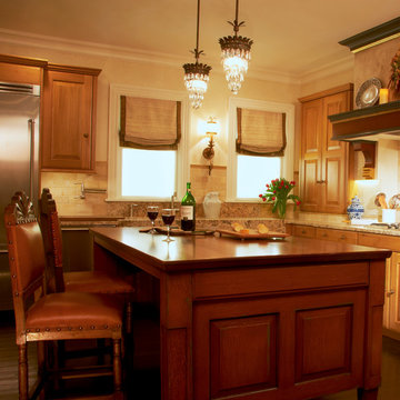 King of Prussia, PA - Traditional - Sapele Mahogany Kitchen Countertop