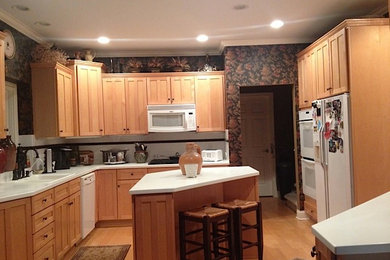 Large kitchen photo in Grand Rapids