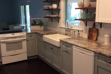 Inspiration for a mid-sized cottage kitchen remodel in Other