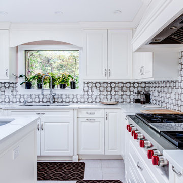 Kings Point, Transitional White Kitchen