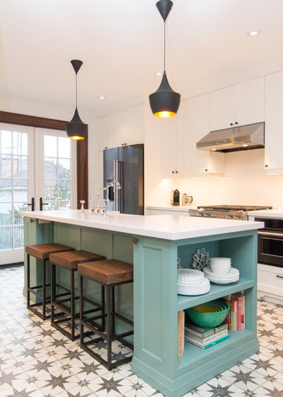 Transitional Kitchen by Inner Luxe