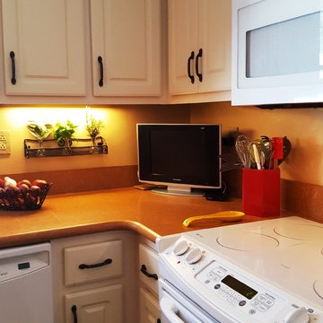 Kitchen After - Stove, Microwave, Dishwasher