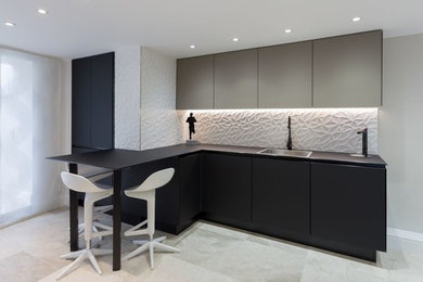 Inspiration for a medium sized contemporary kitchen in London.