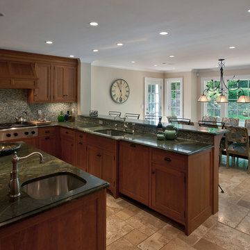 Kitchen and Bath in a Mt. Kisco Colonial