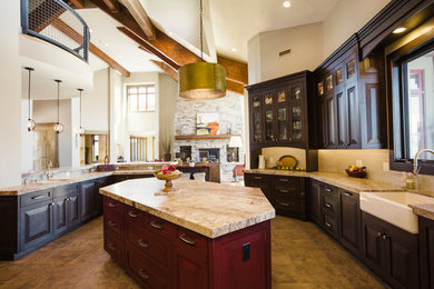 Transitional kitchen photo in Salt Lake City