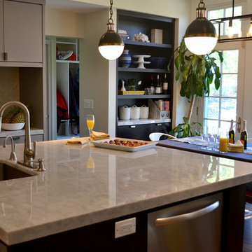 Kitchen and Dining Room with Modern Details: Maplewood