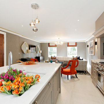 Contemporary Show Home, Ascot, Kitchen & Family Room