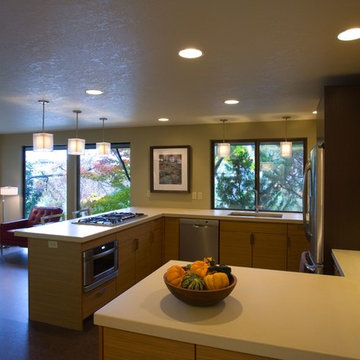 Kitchen and seating