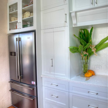 Kitchen Appliance Cupboard and fridge