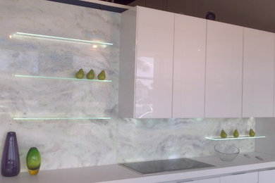 Kitchen Back Lit Marble Wall