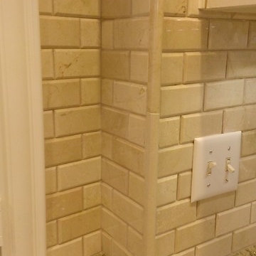KITCHEN - Backsplash - 2" x 4" Crema Marfil Beveled Subway Tile