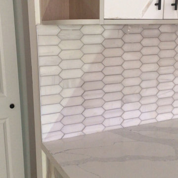 kitchen backsplash natural stone mosaic