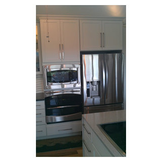 Kitchen Backsplash - Wave Panel Tile - Contemporary - Kitchen - Austin ...