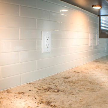 Kitchen Backsplash - White Subway Tile