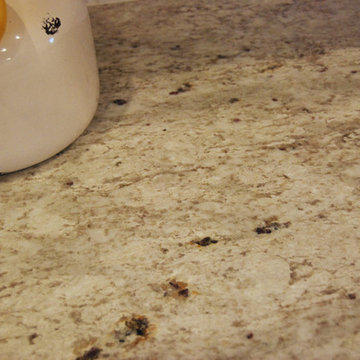 Kitchen - Butterscotch Granite - Leathered