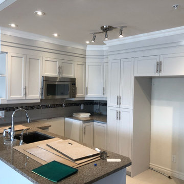 Kitchen Cabinet Refinishing - Off-White/ Modern Beige