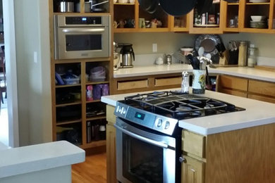 Photo of a contemporary kitchen in Denver.