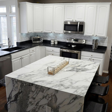 Kitchen Calacatta Gold Marble Polished Island Countertop