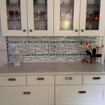 Kitchen counter and back splash