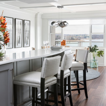 KITCHEN COUNTER AND STOOLS
