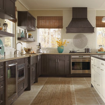 Kitchen Craft Cabinetry: Gray, Traditional Kitchen