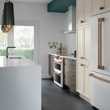 Kitchen Craft Cabinetry: Two-Tone Modern Kitchen