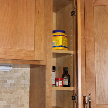 Kitchen Design: StarMark Cabinetry in Cherry Wood, Wilson HD countertop