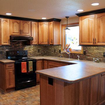 Kitchen Design: StarMark Cabinetry Royale Door Style, Hickory Doors in Toffee