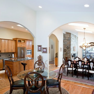 Kitchen Design with Open Arches