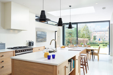 Design ideas for a contemporary kitchen in Oxfordshire.