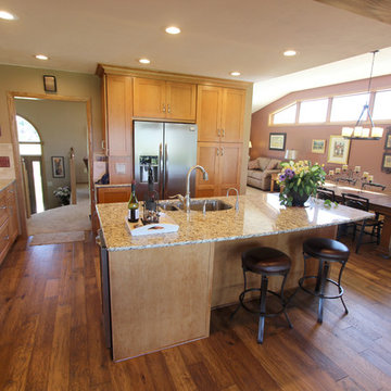 Kitchen Expansion with Maple Cabinets and Granite Countertops ~ Wadsworth, OH