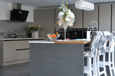 Contemporary kitchen in Essex.