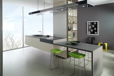 Kitchen featuring Laminex Solid Surface Cumulus benchtop