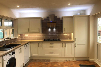 This is an example of a contemporary kitchen in Cornwall.