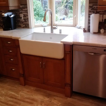 Kitchen FP475 Columbia Cabinets Clear Alder Wheatfield stain