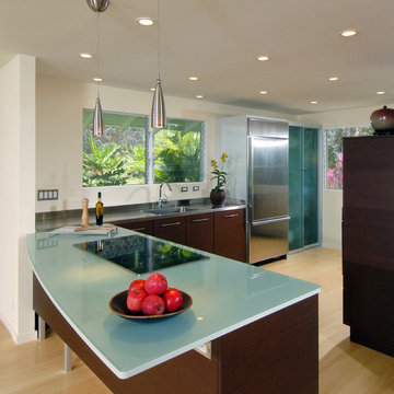 Kitchen - Glass Backsplashes and Glass Countertops