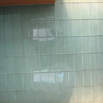 Kitchen - glass tiles