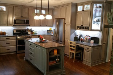 kitchen grey cabinets