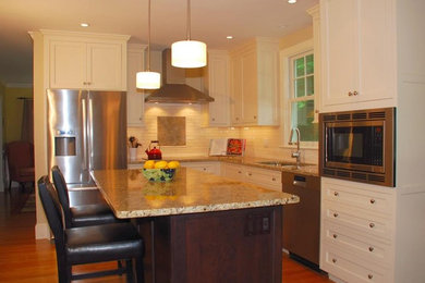 Photo of a traditional kitchen in Boston.