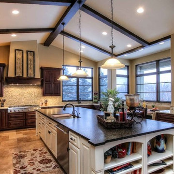 Kitchen in Colorado Santa Barbara Style Home