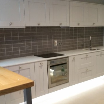 Kitchen in Dublin painted grey
