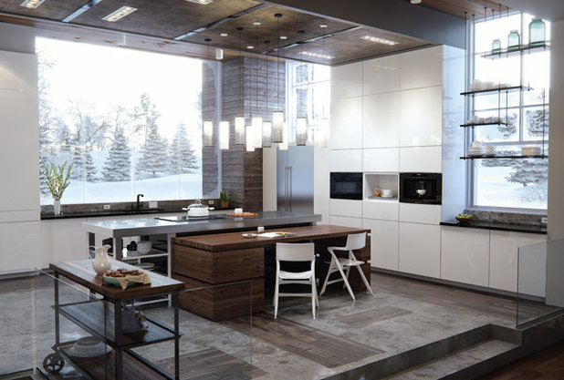 Modern Kitchen by Sub-Zero, Wolf, and Cove